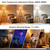58.3" Mid-Century Tripod Floor Lamp with Shelf, Hidden Wiring, RGB Dimmable Bulb Included, Remote & App Control, Iron Corner Standing Lamp with Linen Shade for Living Room Bedroom