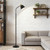 Upgraded Double-Base Black Floor Lamp, Adjustable Lamp Head-65.3"