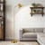 Upgraded Double-Base Gold Floor Lamp, Adjustable Lamp Head-65.3"