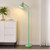 Upgraded Double-Base Green Floor Lamp, Adjustable Lamp Head-65.3"