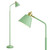Upgraded Double-Base Green Floor Lamp, Adjustable Lamp Head-65.3"