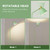 Upgraded Double-Base Green Floor Lamp, Adjustable Lamp Head-65.3"