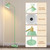 Upgraded Double-Base Green Floor Lamp, Adjustable Lamp Head-65.3"