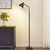 Upgraded Double-Base Brown Floor Lamp, Adjustable Lamp Head-65.3"