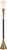 72 1/2" Tall Brass and Black Torchiere Floor Lamp