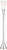 72 1/2" Tall Brushed Nickel Modern Torchiere Floor Lamp