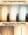 59.8" Corner Lamp with Remote & 3 Height Settings, Dimmable & 3CCT