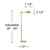 Gazette Adjustable Height Marble and Gold Pharmacy 60" Tall Floor Lamp