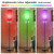 Floor Lamps for Living Room RGB Color Changing Bulbs Dimmable Color Brightness Modern Standing Lamp Remote Control Tall Lamp Chain Switch for Bedroom Office 9W LED Bulb Included, White Shade RGB Bulb