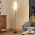 Floor Lamp for Living Room, Modern Standing Lamps with Lampshade, Minimalist Tall Lamp with Chain Switch for Living Room, Bedroom, Kids Room, Office,Standing Lamp LED Bulb Included (White Shade)