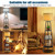 Floor Lamp with Shelves, Gray Shade Standing Lamp