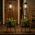 Solar Lights with Plant Stand, Outdoor Floor Lamp, Waterproof Solar LED Edison Bulb Light Flower Shelf for Patio Porch Deck Yard Garden Decor-1 Pack