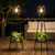2 Pack Solar Lights with Plant Stand, Outdoor Floor Lamp, Waterproof Solar LED Edison Bulb Floor Lamps for Patio Porch Deck Yard Garden Decor