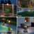 2 Pack Solar Lights with Plant Stand, Outdoor Floor Lamp, Waterproof Solar LED Edison Bulb Floor Lamps for Patio Porch Deck Yard Garden Decor