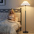 Floor Lamps for Living Room, 59.5" Pleated Modern Standing Lamp,Linen Shade