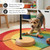 Slim LED Floor Lamp - Modern Reading Light Over Chair for Living Rooms & Offices, Tall With Adjustable Gooseneck, Crafts Work Light, Dimmable Standing for Bedroom - Wood