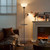 72" Floor Lamp with Table, Adjustable Reading Lights, Torchiere Floor Lamps