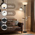 72" Floor Lamp with Table, Adjustable Reading Lights,Torchiere Floor Lamps