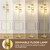 Crystal Gold Glass Tree Floor Lamp for Living Room for Farmhouse Industrial