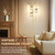 Crystal Gold Glass Tree Floor Lamp for Living Room for Farmhouse Industrial