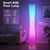 Bright LED RGB Corner Floor Lamp with App & Remote, Music Sync, Round