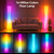 2 PK Bright LED RGB Corner Floor Lamp with App & Remote, Music Sync, Square