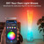 2 PK Bright LED RGB Corner Floor Lamp with App & Remote, Music Sync, Square