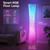 2 PK Bright LED RGB Corner Floor Lamp with App & Remote, Music Sync, Square
