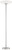Light Blaster 72" Tall Nickel 4-Light Torchiere Floor Lamp