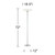Light Blaster 72" Tall Nickel 4-Light Torchiere Floor Lamp
