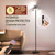 LED Floor Lamp, Dimmable 3000-6000K, Remote & Touch Controls Black