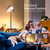 LED Floor Lamp, Dimmable 3000-6000K, Remote & Touch Controls Black