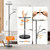 LED Floor Lamp, 27W/2400LM Modern Torchiere Lamp & 7W/ 400LM Reading Lamp, Bright Dimmable Standing Tall Lamp with 4 Color Temperature, Remote Touch Control for Living Room Bedroom Office, Black