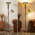 Torchiere Floor Lamp for Living Room, Tiffany-Style Reading Light