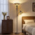 Torchiere Floor Lamp for Living Room, Tiffany-Style Reading Light