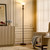 Torchiere Brown Floor Lamp for Living Room with Glass Shade-71IN