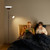 2-in-1 Torchiere Floor Lamp, 34W Super Bright LED Standing Lamp with Remote & Touch Control, 72" Dimmable Adjustable Corner Reading Lamp for Living Room, Bedroom, Office, Brown