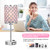 Peach Pink Bedside Lamps for Night Stands, Crystal Table Lamp for Bedroom