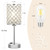 Sliver Crystal Table Lamp with Touch Control, Bedside Lamp for Nightstand