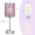 Crystal Lamps for Night Stands, Purple Table Lamp for Bedroom