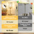 Gold Touch Control Crystal Table Lamp Set of 2, Dimmable Nightstand Lamps