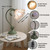 Flower Table Lamp Cute Lily Desk Lamp Bedside Night Light -Green