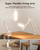 LED Desk Lamp with Clamp and Stepless Remote, Dual-Sided Soft Light