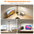 Desk Lamp for Home Office,Adjustable Double Head Desk Light with Base Black