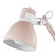 28" Swing Arm Architect Desk Lamp, Matte Rose Finish, White Accents, Rotary Switch on Shade, Partially Adjustable Arm, Modern Lighting for Bedroom or Office, E26 Base