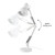 28" Swing Arm Architect Desk Lamp, Matte White, Rotary Switch on Shade, Partially Adjustable Arm, Modern Lighting for Bedroom or Office, Timeless, Indoor Lights