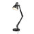 28" Heavy Base Top Moving Spring Balanced Swing Arm Desk Lamp, Black, On/Off Rotary Switch on Shade, Office Decor, Reading Light, Home Essentials, Room Lighting