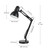 28" Heavy Base Top Moving Spring Balanced Swing Arm Desk Lamp, Black, On/Off Rotary Switch on Shade, Office Decor, Reading Light, Home Essentials, Room Lighting