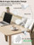 Clamp Lamp 5 Color Modes 10 Brightness Dimmer Bedside Lamp, White