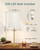 Bedroom Table Lamp, Bedside Lamp with AC Outlet and USB C Charging Ports(PD 20W), 3-Way Dimmable Lamp with Switch, Lamps with Shade for Night Stands, Living Room, Desk, and Home Office, 6.5Ft
